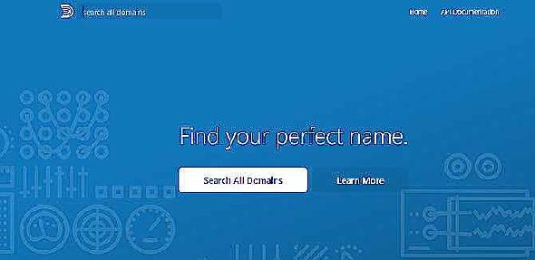Domaine's ultra-fast domain name search