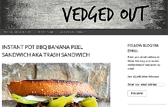 Vedged out est l’un des nombreux délicieux blogs de recettes végétaliennes à la place des substituts et des substituts