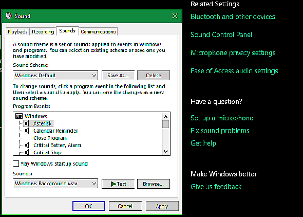 Windows 10 Changer les sons