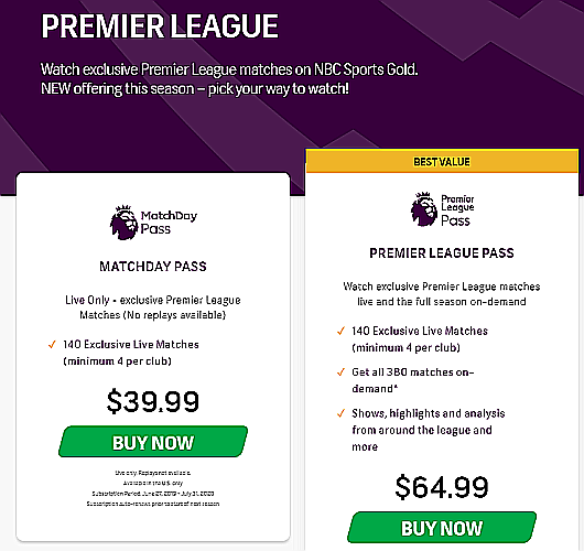 nbc premier league pass
