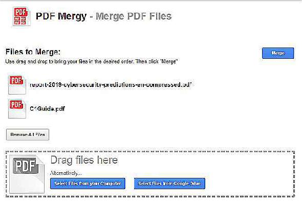 Fusion de deux PDF avec PDF Mergy