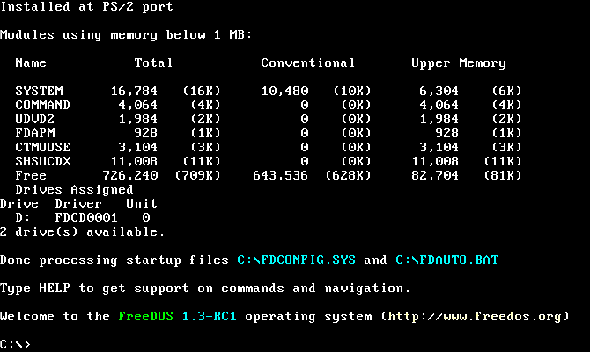 FreeDOS is a great free Windows alternative