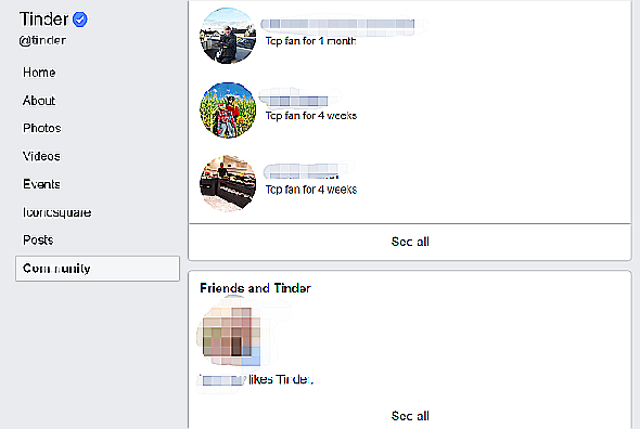 facebook montrant l'ami de l'amadou aime