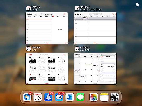 Plusieurs fenêtres de la même application iPadOS