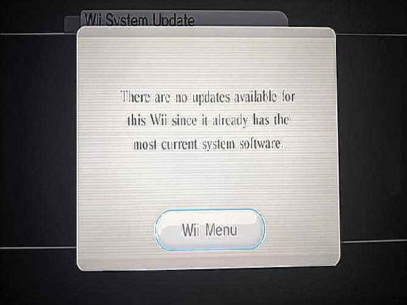 Mise à jour du système Wii
