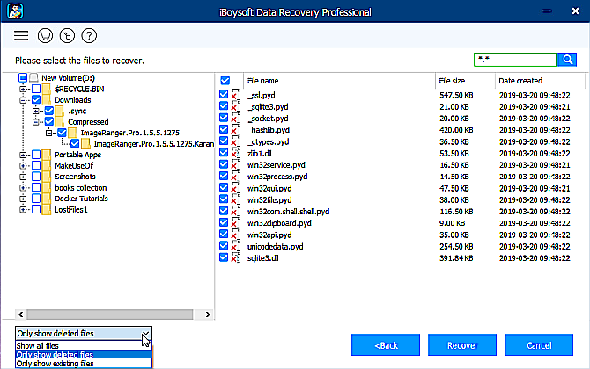 Processus de récupération de fichier iBoysoft