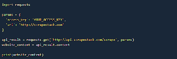 Accéder à l'API Scrapestack avec Python