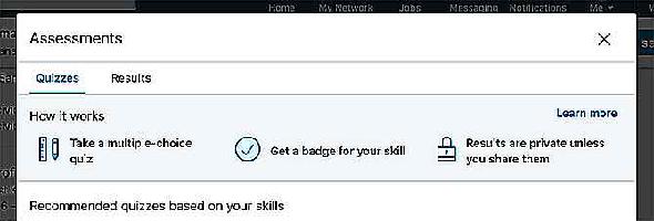 Les évaluations de compétences LinkedIn vous donnent un badge de vérification