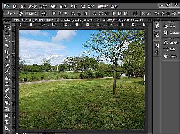 Suppression d'objets Photoshop Clone Stamp Tool