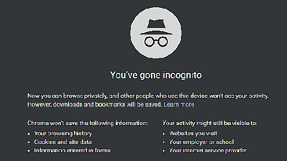 Chrome Go Incognito