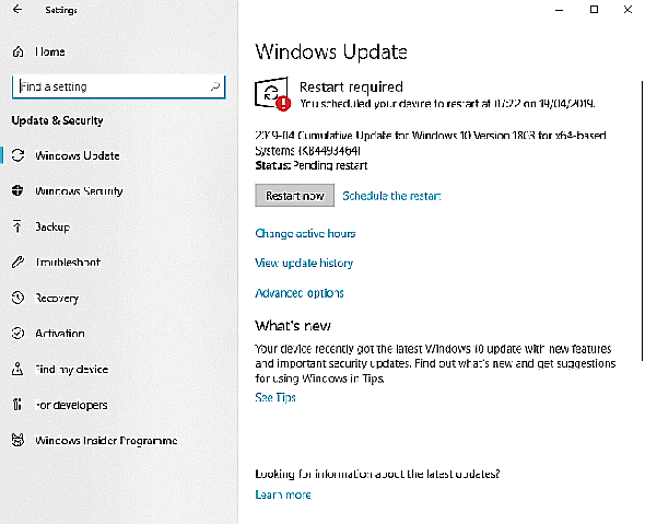 Planifiez l’installation de Windows Update lorsque vous're away from your PC