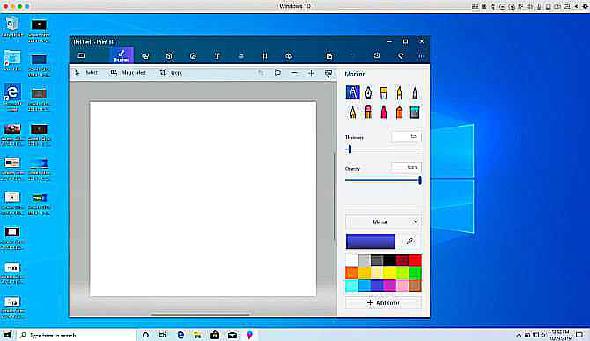Windows Paint 3D s'exécutant sur un Mac