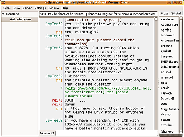 Exemple de chat IRC