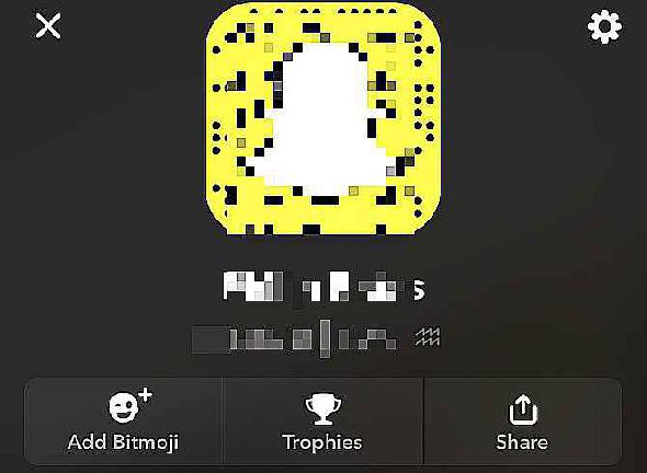 Profil de code QR Snapchat