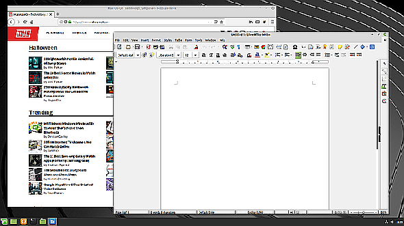Mozilla Firefox et LibreOffice Writer sur Linux Mint