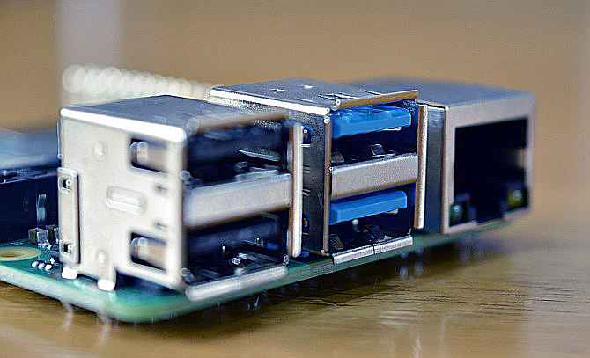Ports USB sur le Raspberry Pi 4