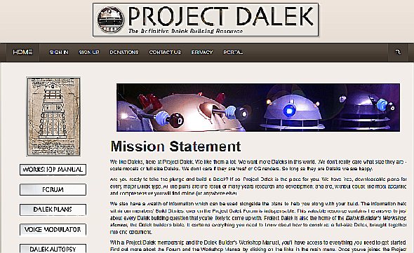 Les sites de Doctor Who incluent les instructions de construction de Dalek