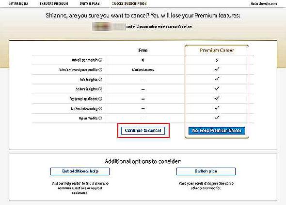 Basculez sur LinkedIn Premium Plan ou annulez LinkedIn Premium