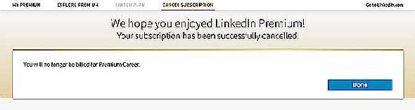 Que se passe-t-il après avoir annulé LinkedIn Premium?