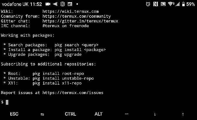 Obtenez une ligne de commande Linux sur Android avec Termux