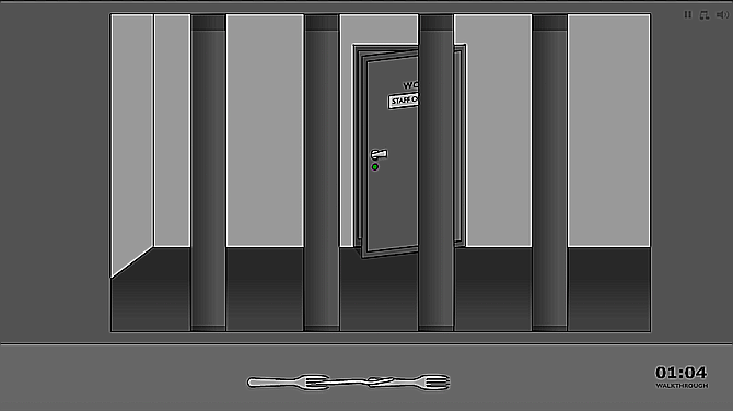 Une capture d'écran des deux portes pour échapper à Escape the Prison