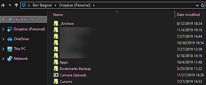 Dropbox Folder Windows