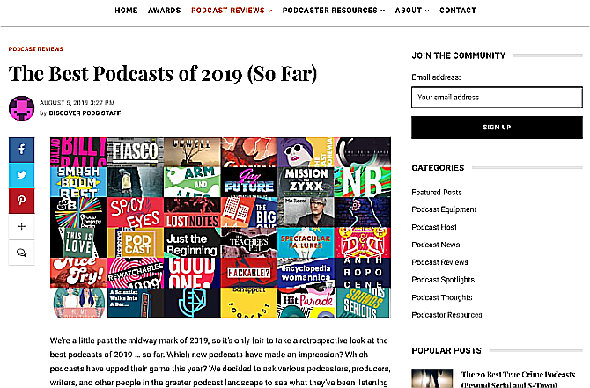 Discover Pods regorge de listes des meilleurs podcasts et épisodes pour tous les genres