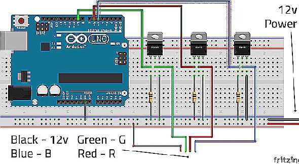 Circuit MOSFET Arduino