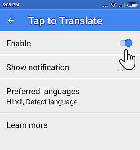Comment utiliser Google Translate dans n'importe quelle application sur Android Google Translate Tapez pour traduire