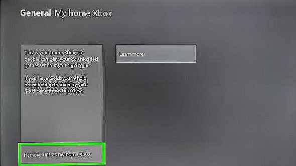 Paramètres Xbox Xbox Home Xbox
