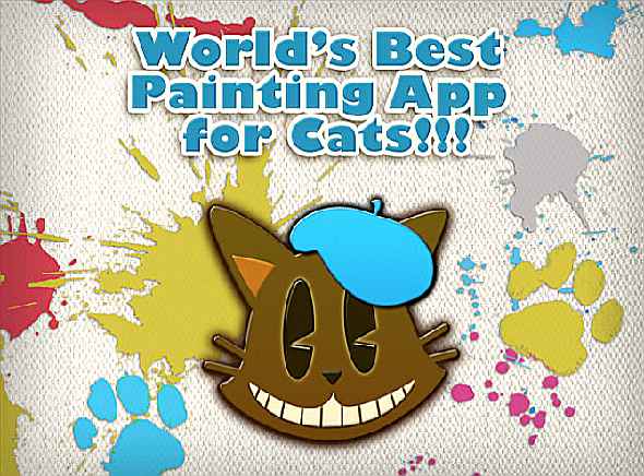 Écran d'accueil de Paint for Cats sur iPad