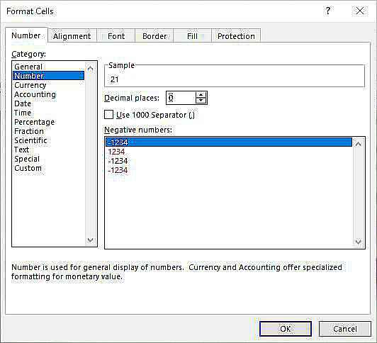 Formatez les nombres et le texte dans Excel via le menu Formater les cellules.