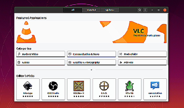 Boutique d'applications Ubuntu