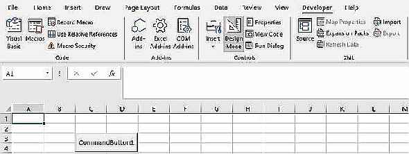 Bouton de commande Excel pour VBA