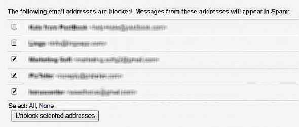 Capture d'écran du déblocage dans Gmail