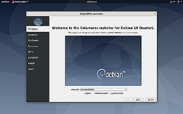 Processus d'installation de Debian GNOME Live CD