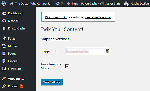Installez Twik sur votre blog WordPress
