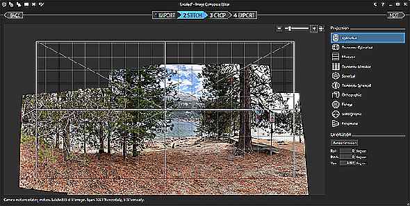 Créer un éditeur composite d'images panoramiques