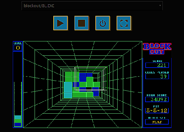 Blockout Tetris Game