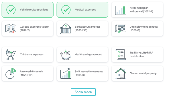 Guide de turbotax Choisissez les options TurboTax