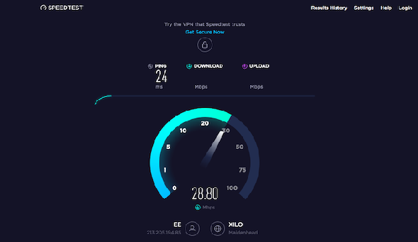 SpeedTest.net téléchargement vitesse test de vitesse wifi