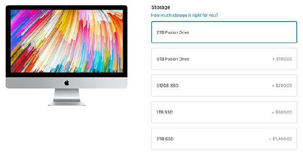 stockage iMac