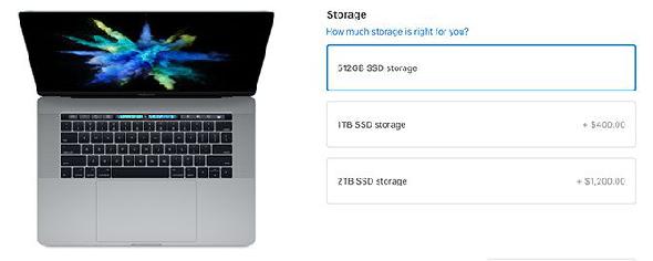 Stockage MacBook Pro