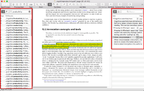 parcourir les fonctionnalités du lecteur pdf