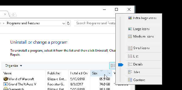 Stockage faible sur Windows 10? 5 astuces pour récupérer vos options de programmes du panneau de contrôle de l'espace disque