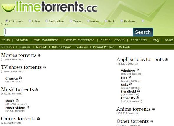 moteur de recherche torrent limetorrents