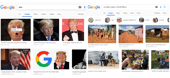 controverses sur les résultats de recherche d'images google