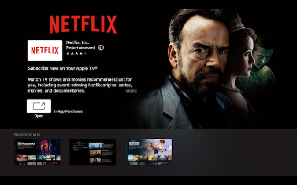 Netflix Apple TV Page de détails