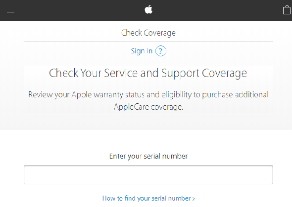 Couverture de garantie Apple Check