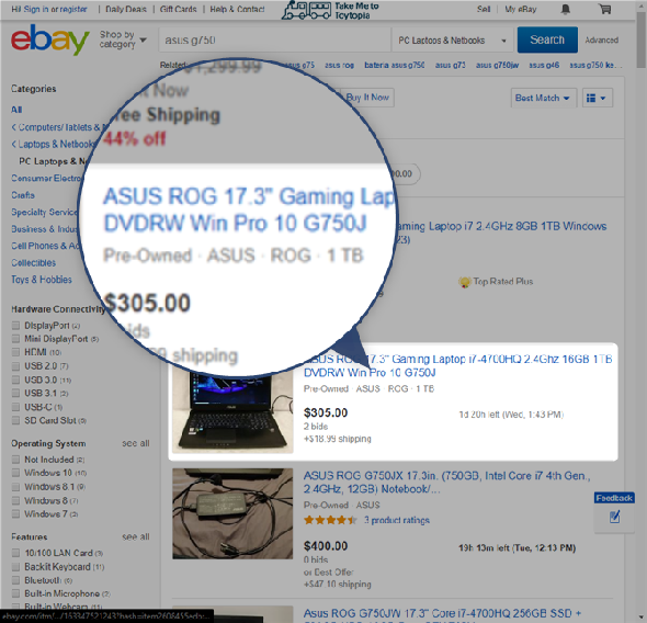 Comment acheter un bon ordinateur portable de jeu bon marché pour moins de 500 $ d'achat asus g750 ebay